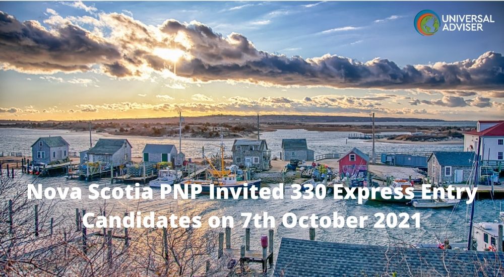 Nova Scotia PNP invited 330 Express Entry Candidates on 7th October 2021