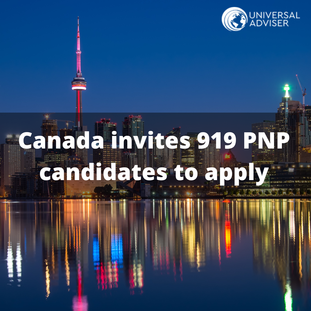 Canada invites 919 PNP candidates to apply