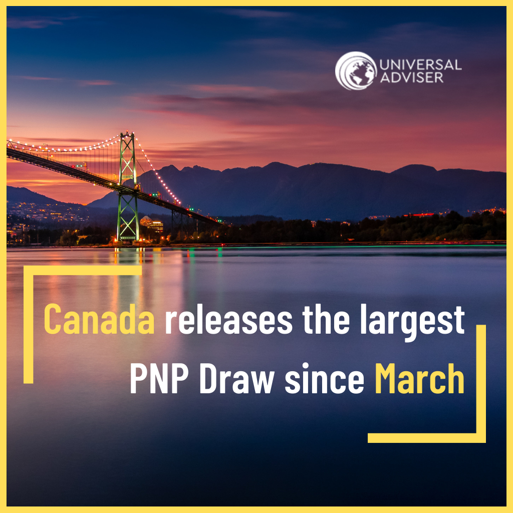 Canada releases the largest PNP Draw since March