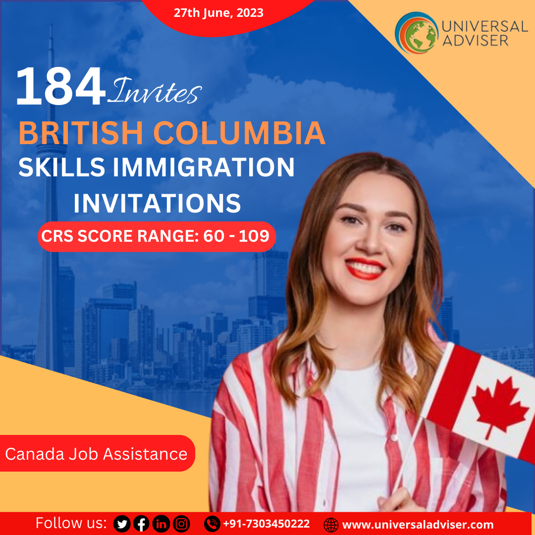 BC PNP’s New Skills Immigration Draw Issued 184