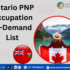 Ontario Occupation in-Demand