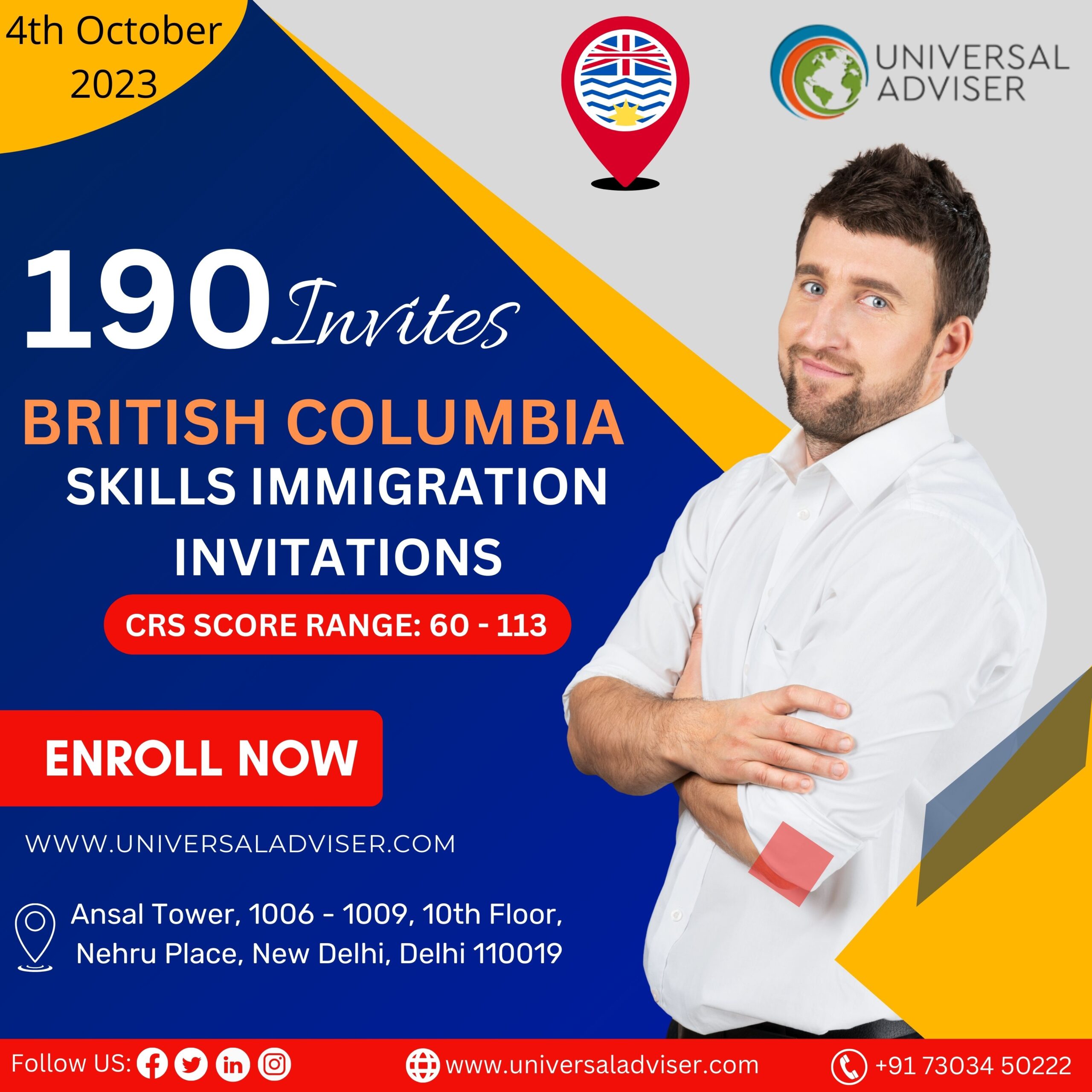 British Columbia Issues 190 Invitations in Latest Skills Immigration Draw