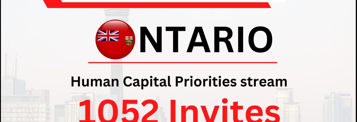 Ontario latest draw under the Human Capital Priorities Stream