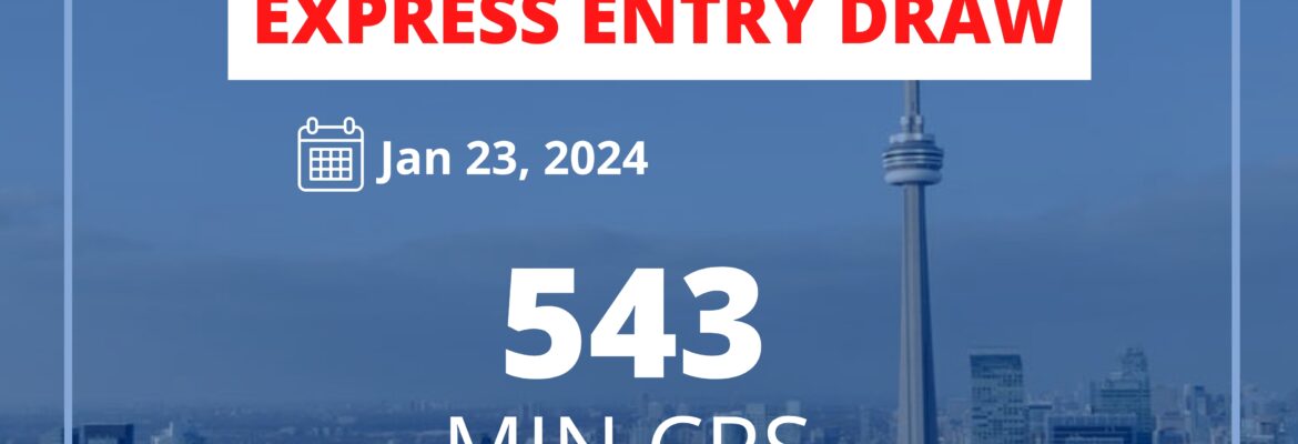 IRCC Conducts New Express Entry General Draw on 23rd January