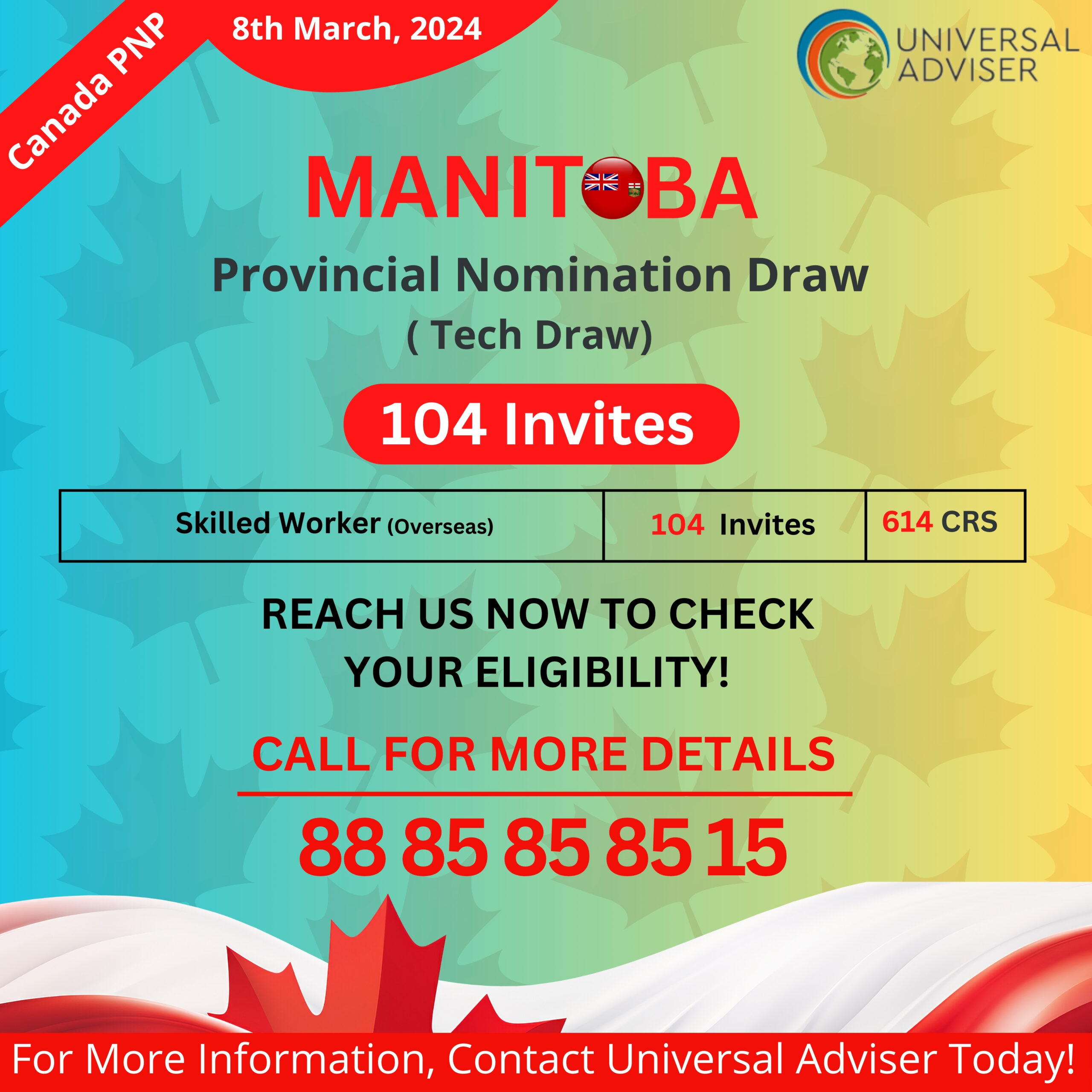 Manitoba Issues 104 LAA for PR in Latest Skilled Worker Overseas Draw