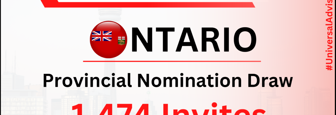 Ontario Issues 1474 Invitations in the Latest PNP Draw